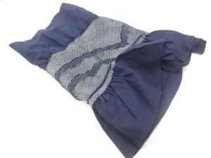 未使用品　正絹　絞り流水模様男物兵児帯